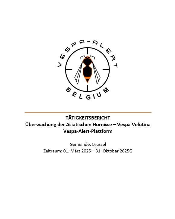 Deckblatt des Tätigkeitsberichts Vespa Alert